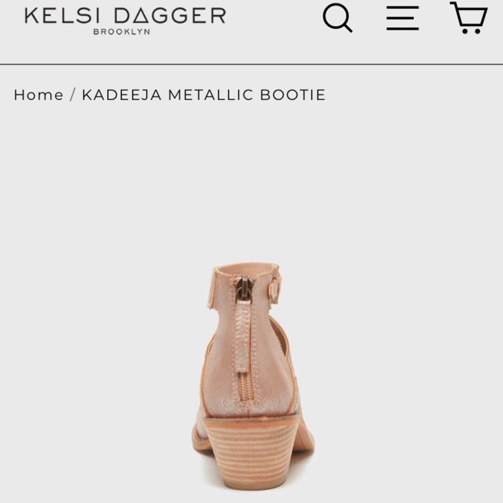 Keli Dagger Metallic Bootie - Picture 2 of 6
